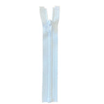 5 1/2" Plastic Chunky open End Zip - White