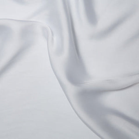 ** Remnant 190301 1.8m Silky Satin - White - 150cm Wide