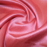 Satin Backed Dupion  - Coral - Sold By Half Metre