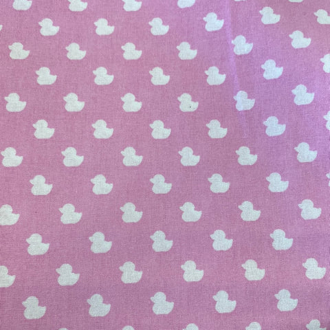 **Remnant 020212 1.4m 100% Cotton ducks - Pink - 114cm wide approx