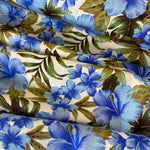 100% Cotton - Hawaiian Leaves - £6.50 Per Metre - Sold by Half Metre