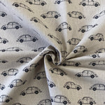 Linen Look Volkswagen - Traditional Cars  - Sold By Half Metre