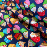 100% Cotton - Cupcakes - £6.50 Per Metre - Sold by Half Metre