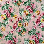 Polycotton 45" Print - Pink Vintage Floral - Pop Up Shop - £2.50 Per Metre - Sold By The Metre