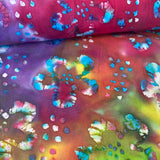 100% Cotton - Batik - Jamaica Sunset - Rainbow - £7.50 Per Metre - Sold by Half Metre