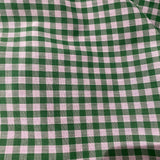 Remnant 130232 3m x 112cm  1/4" polycotton gingham -Emerald Green