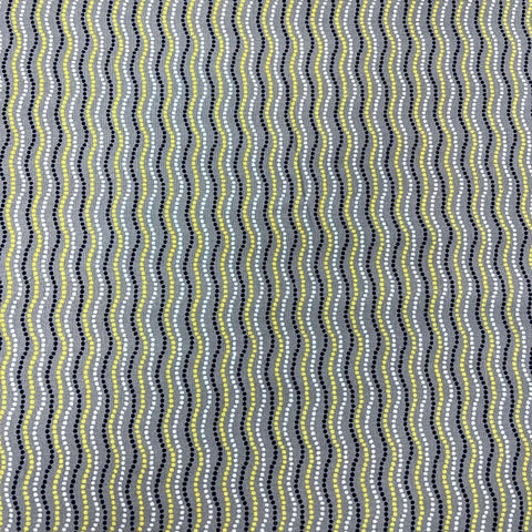 100% Cotton  - Dotted Lines - £6.00 Per Metre - Sold by Half Metre