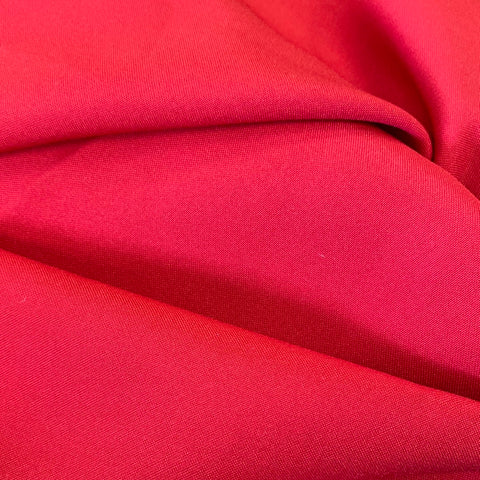 Remnant 270202 1.3m Polyester bi-stretch - red - 150cm Wide
