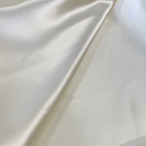 Remnant 130507 Acetate Satin - Cream - 114cm wide