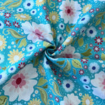 100% Cotton - Craft Cotton - Riley Blake - Cartoon Floral - £9.50 per Metre - Sold by Half Metre