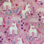 100% Cotton  - Unicorn Pink - £6.00 Per Metre - Sold by Half Metre