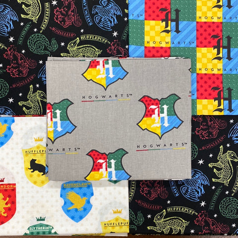 Harry Potter Fat Quarters pack 100% cotton Kaye’s textiles Southend Westcliff Essex sewing patchwork crafts projects