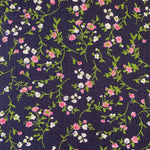 100% Viscose - Ditsy Floral - Navy - Sold By Half Metre