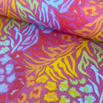 Polycotton Print - Amazon - Pink - £3.50 Per Metre - Sold by Half Metre