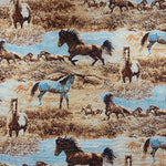 Tapestry - Wild Horses - £10.00 Per Metre - Sold by Half Metre