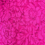 2.5m x 1.4m Hot Pink Corded Lace   - Remnant 071005