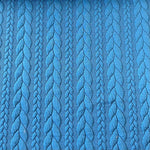 Ponte Roma Jersey - Cable Knit - Teal - £14.00  Per Metre - Sold By Half Metre