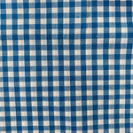 Remnant 171127 2.m 1/4" Blue Gingham - 112cm Wide approx