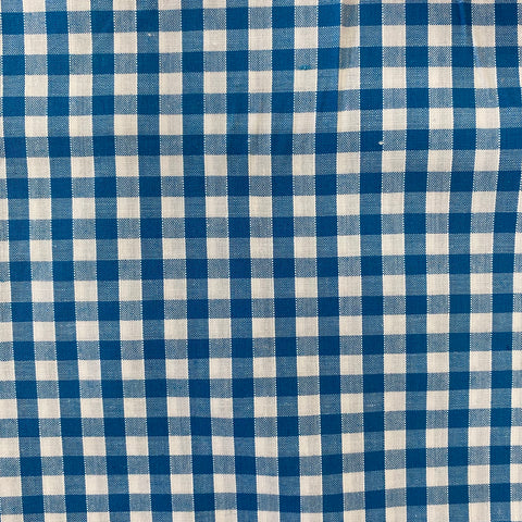 Remnant 171127 2.m 1/4" Blue Gingham - 112cm Wide approx