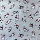 100% Cotton - Christmas - Mans Best Friend - Sold by Half Metre