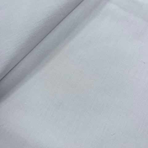 Remnant 021126 0.7m White 100% Cotton Sheeting - 240cm Wide approx