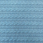 Ponte Roma Jersey - Cable Knit - Denim Blue - £14.00  Per Metre - Sold By Half Metre