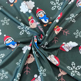 Christmas Jersey - Christmas Characters  - Bottle - £8.00 Per Metre - Sold By Half Metre