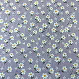 Polycotton Print - Daisies - Lilac - Sold by Half Metre