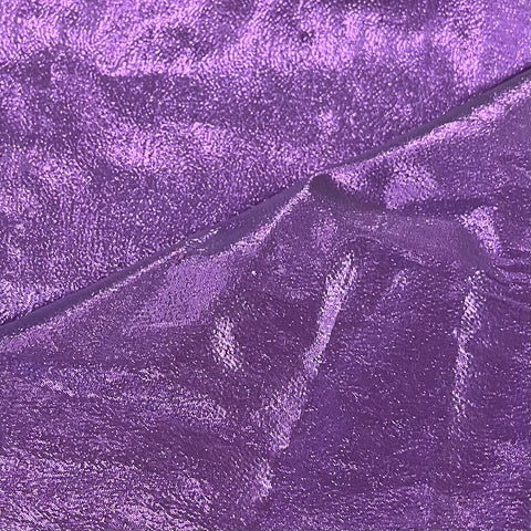 Remnant 021129 0.9m Purple Paper Lame - 110cm Wide approx