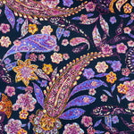 100% Cotton  - Paisley Black - £6.50 Per Metre - Sold by Half Metre