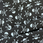 100% Cotton - Skull & Cross Bones - £6.00 Per Metre - Sold by Half Metre