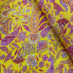 100% Cotton  - Paisley Gold - £6.50 Per Metre - Sold by Half Metre