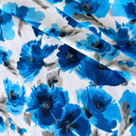 Crepe De Chine - Watercolour Flower - Sold by Half Metre