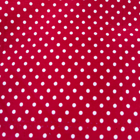 Remnant 021009 1m 100% Cotton - Red Spot - 112cm wide