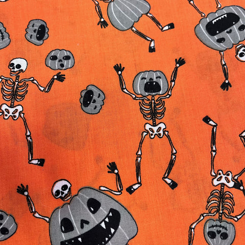 Remnant 021137 0.25m Halloween Polycotton - 112cm Wide approx