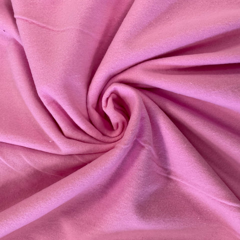 100% Brushed Cotton - Pink - Sold By Half Metre