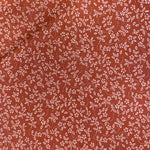 Remnant 171133 0.8m Polycotton ditsy Floral Terracotta - 112cm Wide approx