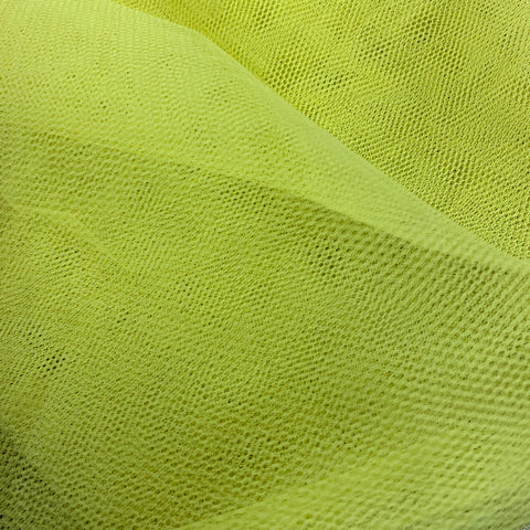 Remnant 150118 0.9m Dress Net - Yellow - 140cm wide