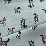 Cotton Canvas - Shabby Cats - £10.50 Per Metre - Sold By Half Metre