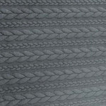 Ponte Roma Jersey - Cable Knit - Black - £14.00  Per Metre - Sold By Half Metre