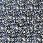 100% Cotton - Paisley Lemon - £6.50 Per Metre - Sold by Half Metre