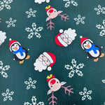 Christmas Jersey - Christmas Characters  - Bottle - £8.00 Per Metre - Sold By Half Metre