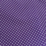 2m x 1.15m 100% Cotton Purple Spot - Remnant 121203