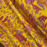 100% Cotton  - Paisley Gold - £6.50 Per Metre - Sold by Half Metre