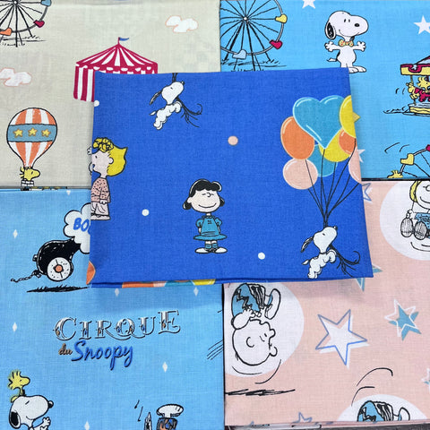 100% Cotton Fat Quarter Pack -  Snoopy Circus