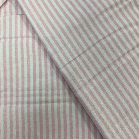 Remnant 25115 0.7m 100% Cotton Pink Candy Stripe - 150cm wide