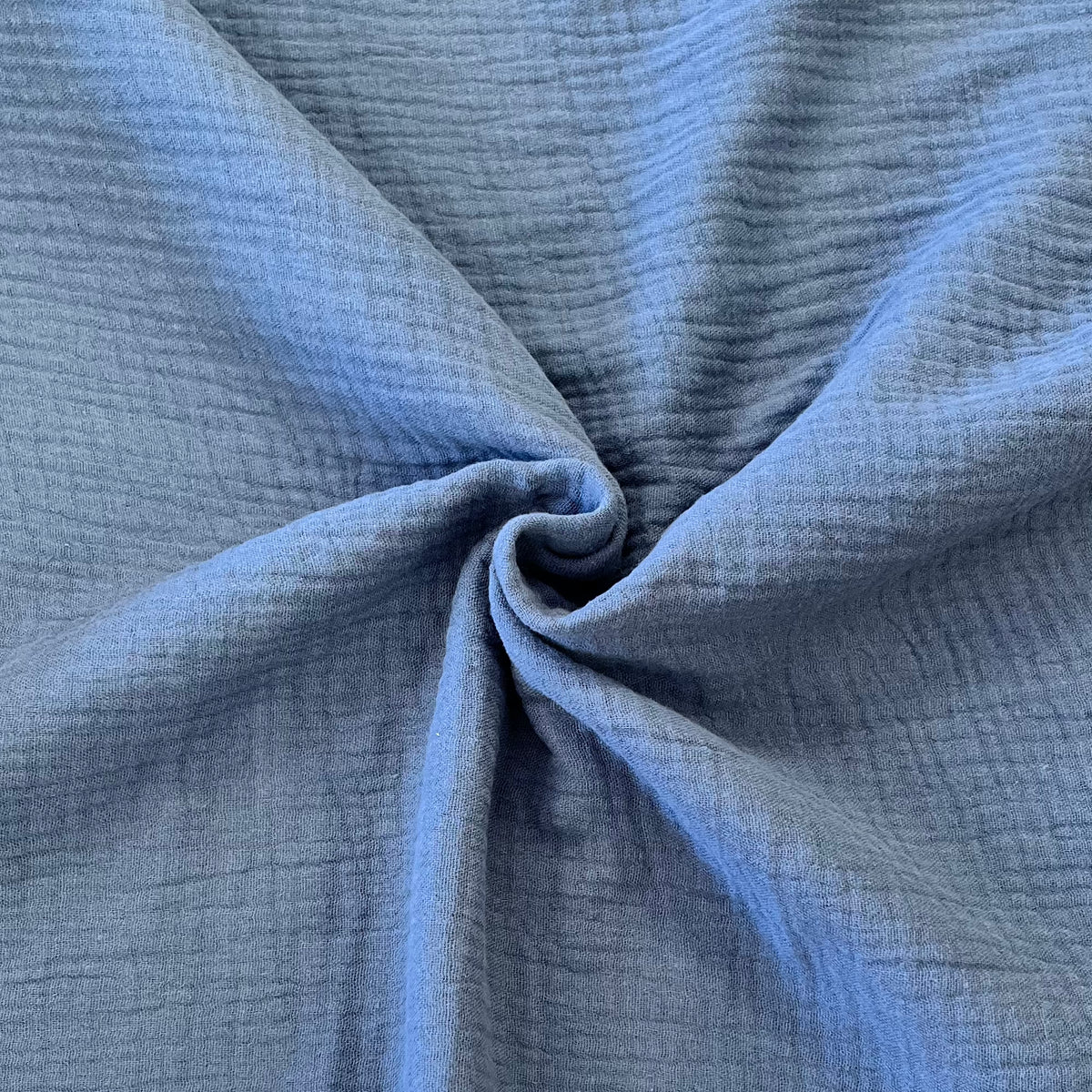 Double Gauze (Muslin) - Denim Blue - Sold by Half Meter – Kayes Textiles