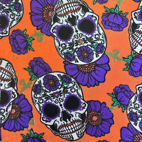 Remnant 021132 0.25m Halloween Polycotton - 112cm Wide approx