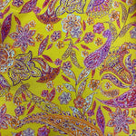 100% Cotton  - Paisley Gold - £6.50 Per Metre - Sold by Half Metre