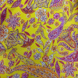 100% Cotton  - Paisley Gold - £6.50 Per Metre - Sold by Half Metre